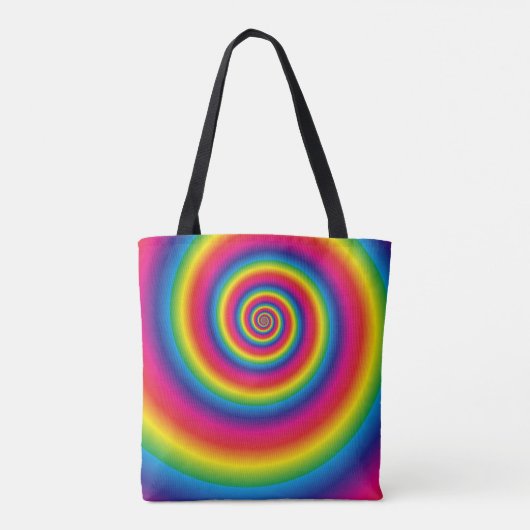 Tote Bag Spirale arc-en-ciel (Dos)