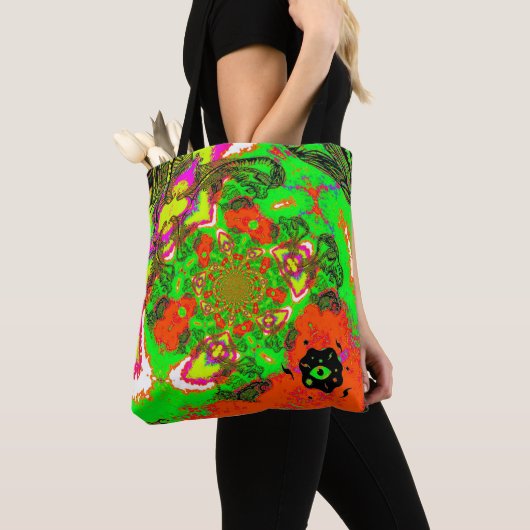 Tote Bag Spirale colorée (De près)