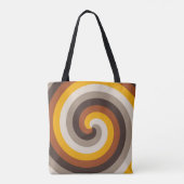 Tote Bag Spirale de flamme ambre (Dos)