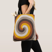 Tote Bag Spirale de flamme ambre (De près)