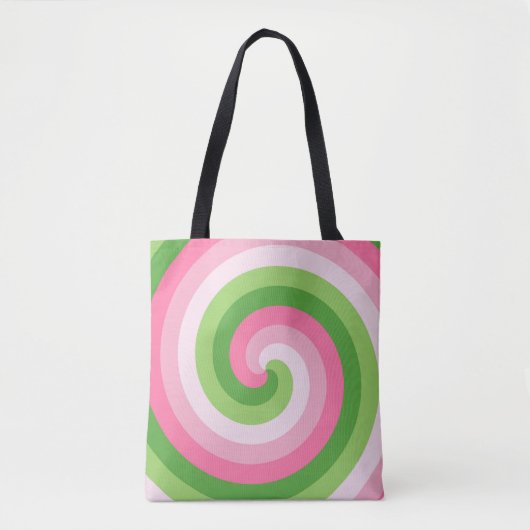 Tote Bag Spirale de pique-nique printanier (Devant)