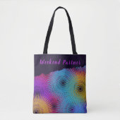 Tote Bag Spirale Géométrique Colorée (Devant)