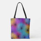 Tote Bag Spirale Géométrique Colorée (Dos)