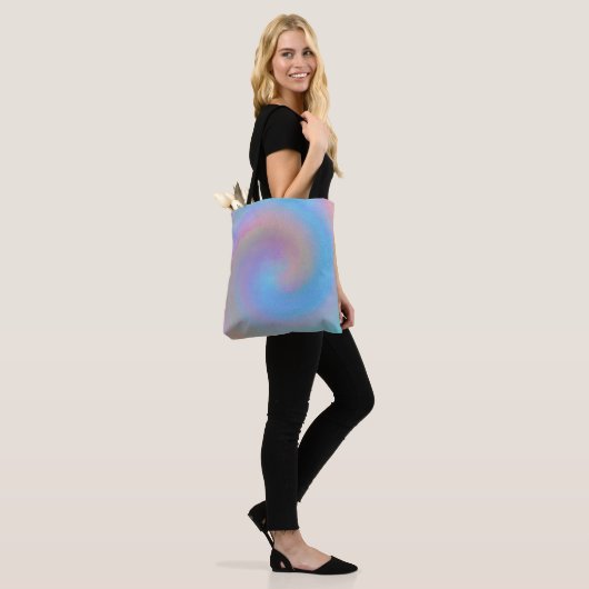 Tote Bag Spirale Iridescendante (Sur le modèle)