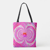 Tote Bag Spirale rose funky (Dos)