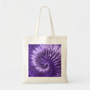 Tote Bag Spirale tourbillonnante Tie-Dye - Violet