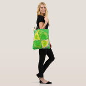 Tote Bag Spirale verte de chaux (Sur le modèle)