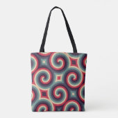 Tote Bag Spirales de croix électriques (Dos)