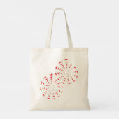 Tote Bag - Spirals of Red Stars and Initials (Dos)