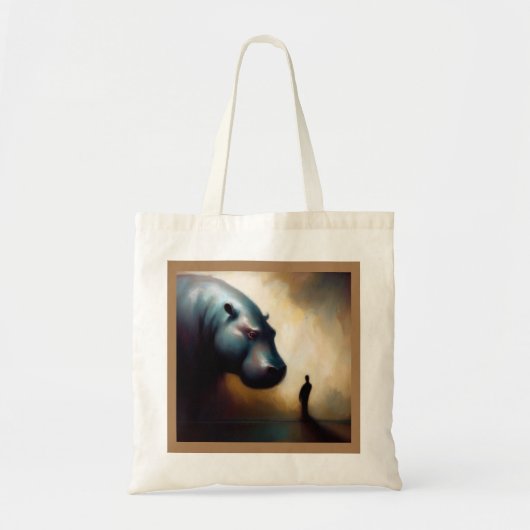 Tote Bag Spirit Animal Hippopotamus 2 (Devant)