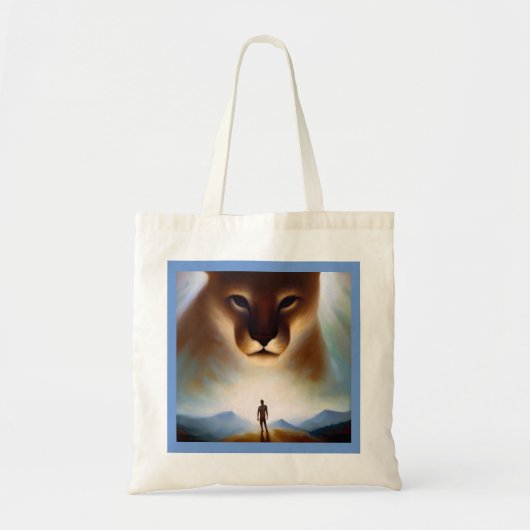Tote Bag Spirit Animal Mountain Lion 2 (Devant)