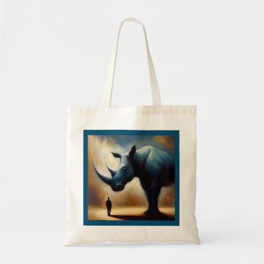 Tote Bag Spirit Animal Rhinoceros 1 (Devant)