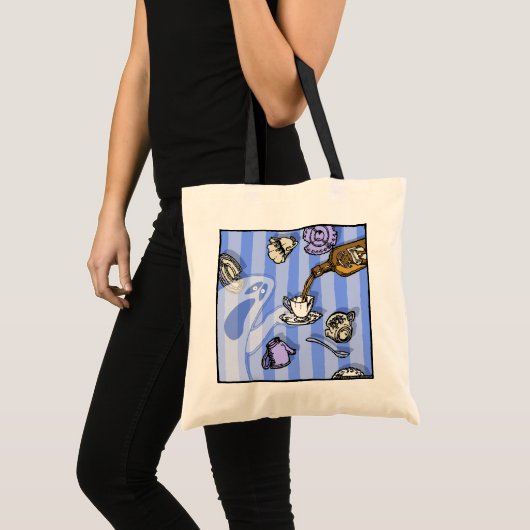 Tote Bag Spiritueux - Pop Goth Nightmare Surreal Art (Devant (produit))