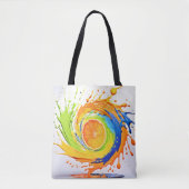 Tote Bag Splash Citrus de la conception des couleurs (Devant)