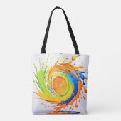 Tote Bag Splash Citrus de la conception des couleurs (Dos)