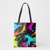 Tote Bag Splash couleur : Art Abstrait (Devant)