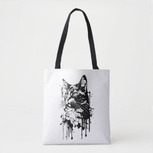Tote Bag Splash noir et blanc