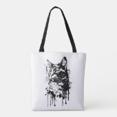 Tote Bag Splash noir et blanc (Dos)