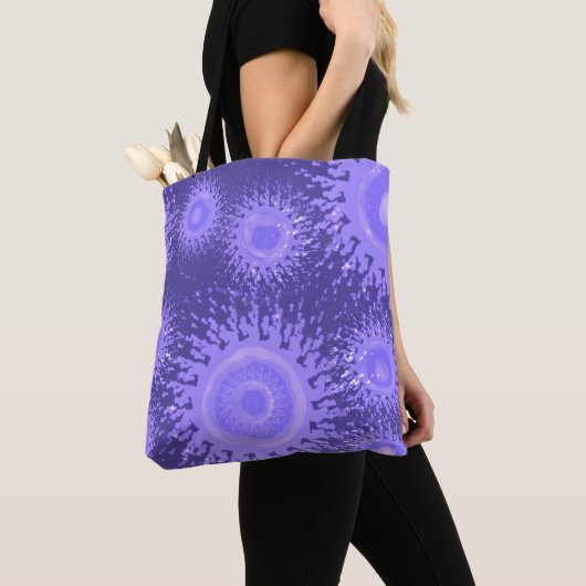 Tote Bag Splash violet Abstrait (De près)