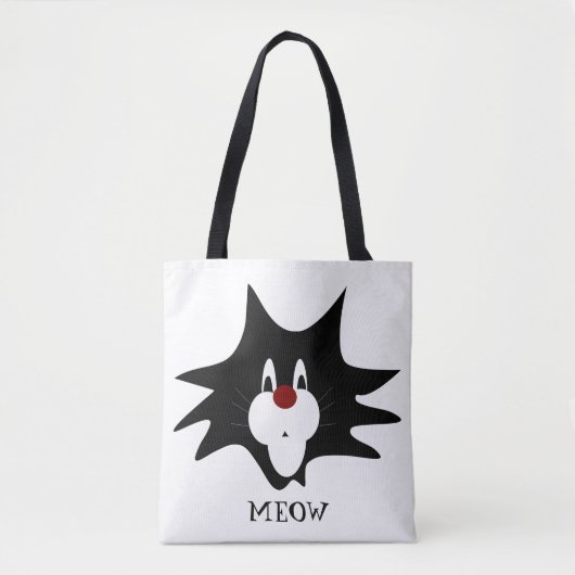 Tote Bag Splat de chat noir (Devant)