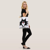 Tote Bag Splat de chat noir (Sur le modèle)