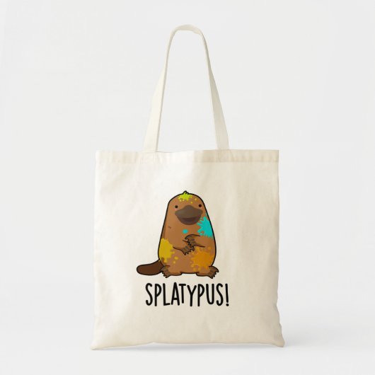 Tote Bag Splatypus drôle Animal Platypus Pun (Devant)