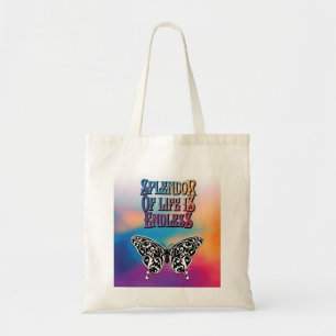 Tote Bag Splendeur de vie avec papillon