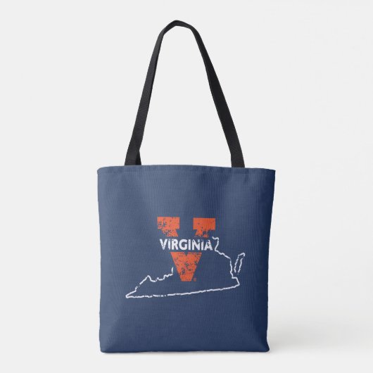 Tote Bag Split V Virginia State Love (Dos)