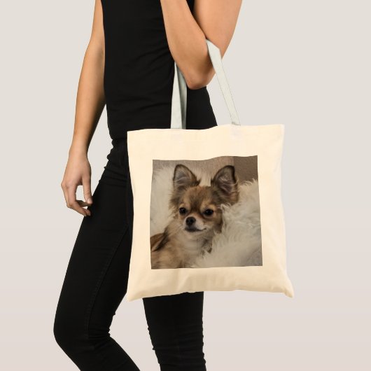 Tote Bag Spoilt Chihuahua Relaxing (Devant (produit))