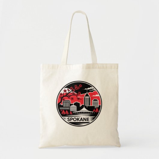 Tote Bag Spokane City Washington USA (Devant)