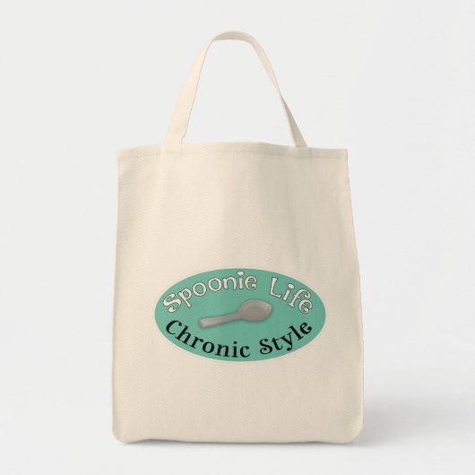 Tote Bag Spoonie Style - Diner Green (Devant)