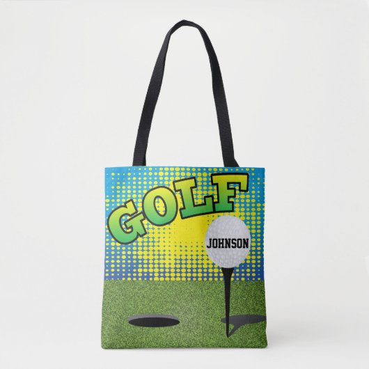 Tote Bag Sport Golf 🏌️ ♂️ Design - DO-IT-YOURSELF Texte (Devant)