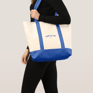 Tote Bag Sporty C'est La Vie Paris Blue