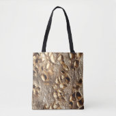 Tote Bag Spots métalliques Leopard Or (Devant)