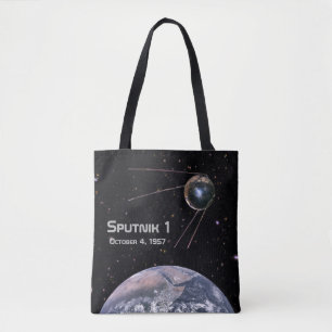 Tote Bag Spoutnik 1 Satellite terrestre