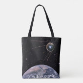 Tote Bag Spoutnik 1 Satellite terrestre (Dos)