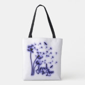 Tote Bag Spread The Love Dandelions and Dragonflies (Dos)