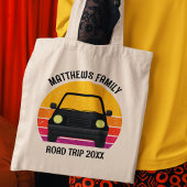 Tote Bag Spring Break Road Trip Sunset Customized