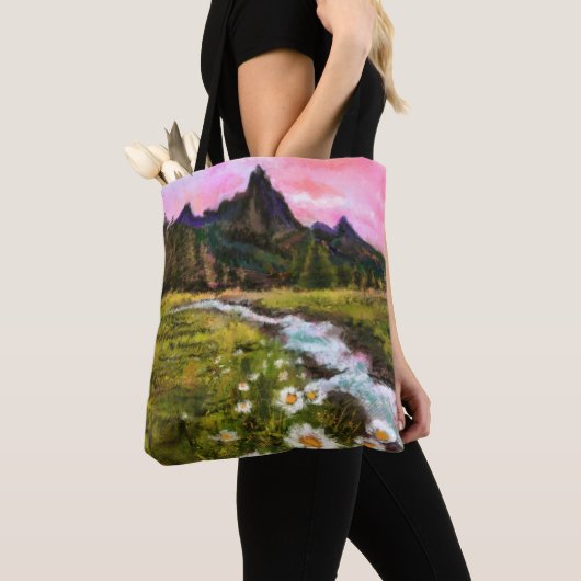 Tote Bag Spring Landscape - Flowering (De près)