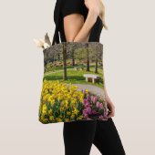 Tote Bag Spring Season Flower Garden (De près)