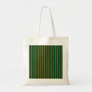 Tote Bag Springbok vert et or bonbons rayures