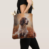 Tote Bag Springer Spaniel à l'automne Feuilles automne Insp (De près)