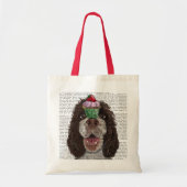 Tote Bag Springer Spaniel avec Cupcake (Devant)