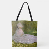 Tote Bag Springtime, Impressionist Portrait, Claude Monet (Devant)