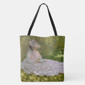 Tote Bag Springtime, Impressionist Portrait, Claude Monet (Dos)
