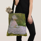 Tote Bag Springtime, Impressionist Portrait, Claude Monet (De près)
