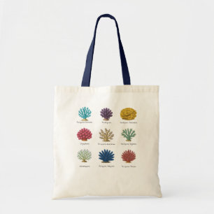 Tote Bag SPS Coral ID Illustration botanique Vintage