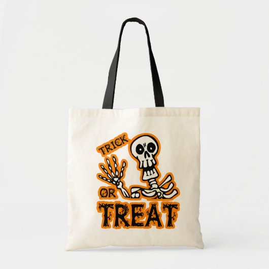 TOTE BAG SQUELETTE DE DES BONBONS OU UN SORT (Devant)
