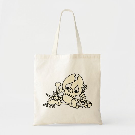 Tote Bag Squelette des os cassés (Devant)