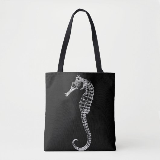 Tote Bag Squelette d'Hippocampe (Devant)